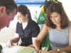 Action at the 2002 Shamrocks sign-on barbeque