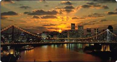Brisbane's City and Story Bridge by night