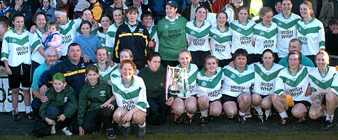 Shamrocks' Mary Kelleher - front row 2nd from right - wins an All-Ireland