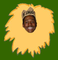 HE'S THE KING OF THE JUNGLE