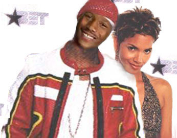 shani and Halle  Berry at the BET awards