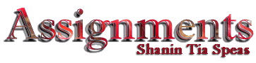 Shanin's HTML Assignments