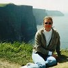 Me sitting near the edge at the Cliffs of Moher, County Clare 