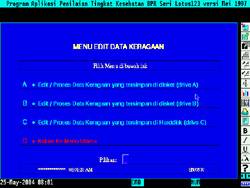 Panel menu pengolahan data series/keragaan