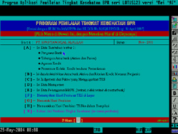 Panel menu pengolahan data series ke dalam Proses Utama penilaian TKS-BPR