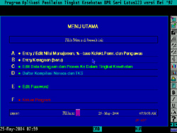 panel menu utama aplikasi
