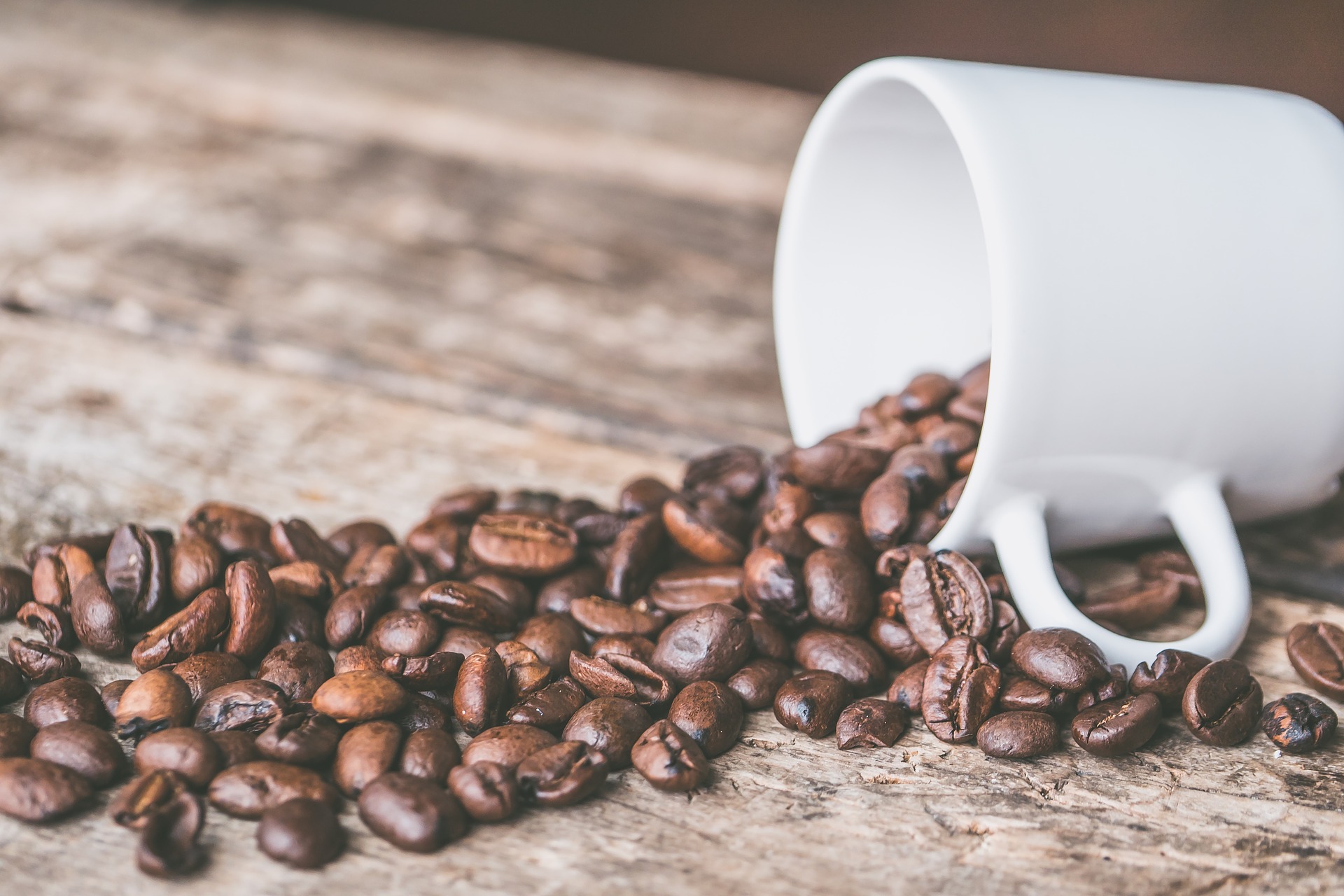 spilled coffee