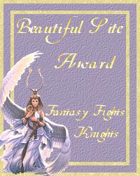 Fantasy Fights Beautiful Site Award