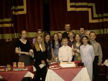 Getting ready to cut the cake