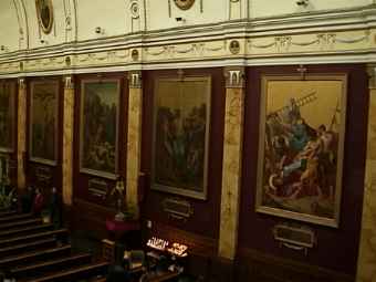 View of the Stations on the right hand wall