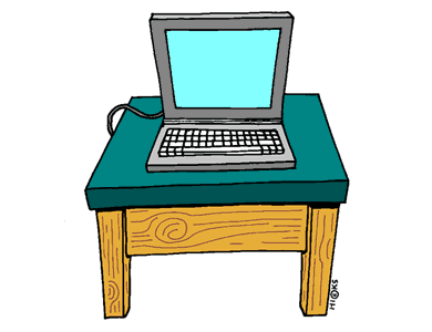 Computer on Desk