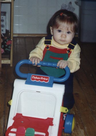 "Almost walking but need alittle help from my walker."