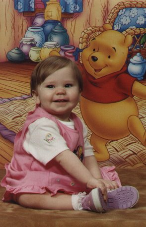 "Look at me - I'm inside Winnie-the-Pooh's house."