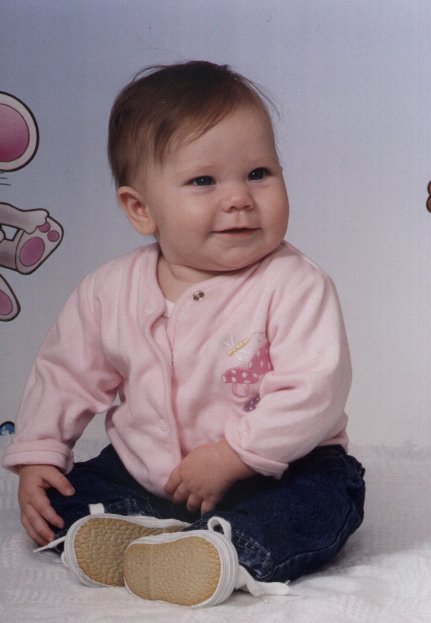 " SEE - I'm now really good at sitting up all by myself."