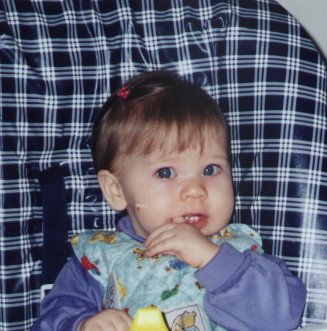 "Can you see the pretty barrette in my hair?"