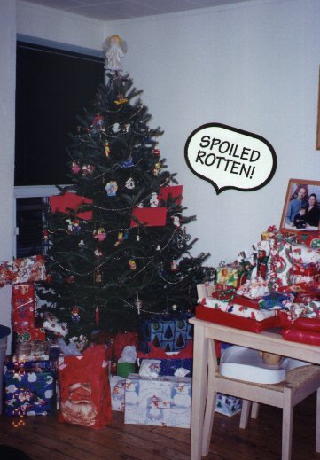 "WOW look at all the presents for MIKAYLA"