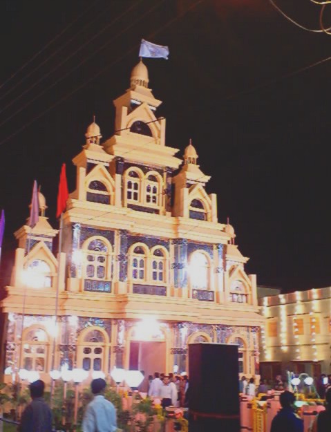 Pandal at night