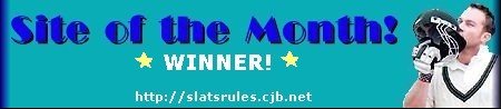 I won site of the month!!