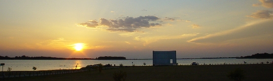 sunset out at Lake Bryan