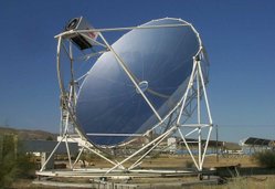Point focus parabolic dish with Stirling System at Plataforma Solar de Almer&iacute;a (PSA) in Spain