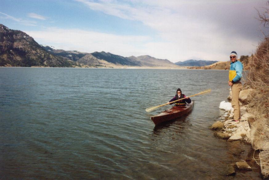 Shell in kayak