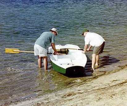 Attaching oars