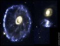 Galaxies colliding