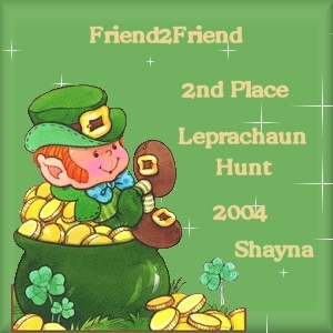 2nd Place Winner in F2F Leprechaun Hunt