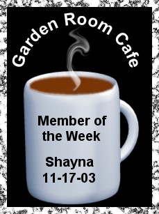 Garden Room Cafe Member of the Week