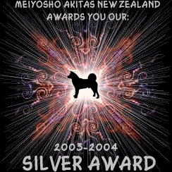 Meiyosho Akitas Silver Award for 2003-2004