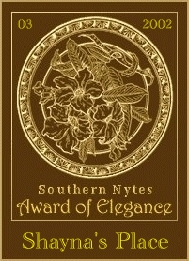Award of Elegance from Southern Nytes