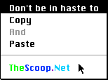 don't copy and paste