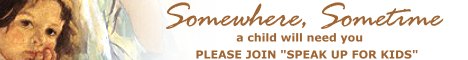 Speak Up For Kids Organization Banner