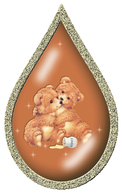 teddy bear hugs teardrop