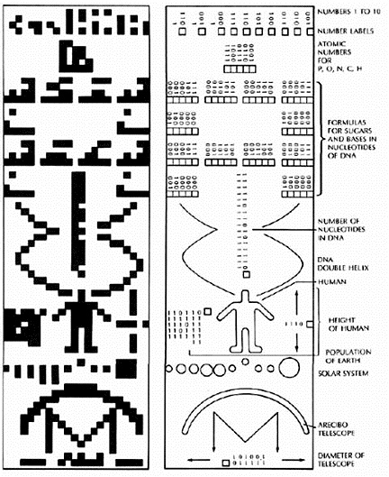 Imagen Espejo del Mensaje de Arecibo 1974 y su Interpretación
