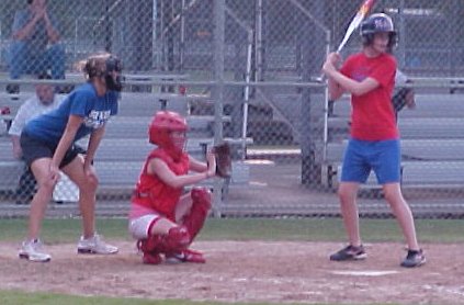 Good umpire before she 'swapped places to the field'