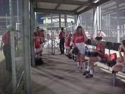 We didn't spend much time in here, most was spent standing in the field giving up 21 runs