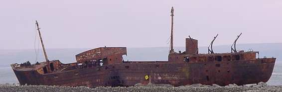 image of the wreck of the plassey