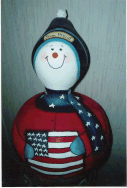 Patriotic Snowman