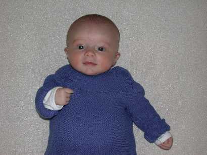 ... I got this cuddly sweater from Grandma (Dad's Mum) - it's custom made!