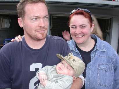 ... let me introduce you to my Godfather Olivier - he's one cool dude! Next to him - meet my aunt Katja