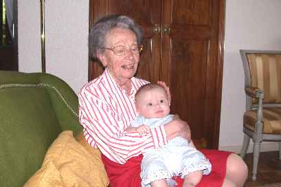 ... I am her first Great-grandson, so she is really proud of me, as am I to have a Great-grandmother!