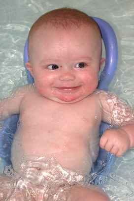 ...remember my blue little bathtub? I grew out of that one!