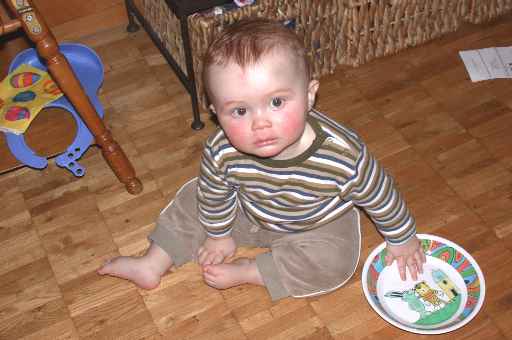 I also manage to sit up - my world has taken on a whole new perspective!