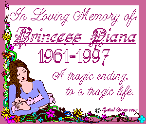 Dedicated to Princess Diana, 1961-1997