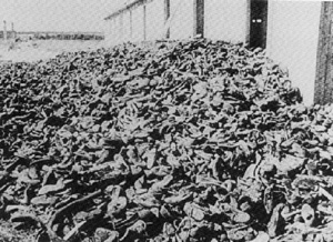 Shoes of victims at one camp
