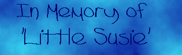 In Memory of 'Little Susie'