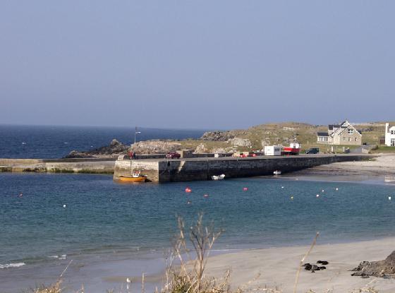 House overlooking Portnablagh Harbour, Dunfanaghy