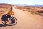 Riding in Southern Madagascar on the main highway, nearing Isalo. There was very little traffic (or water) and the road surface was good