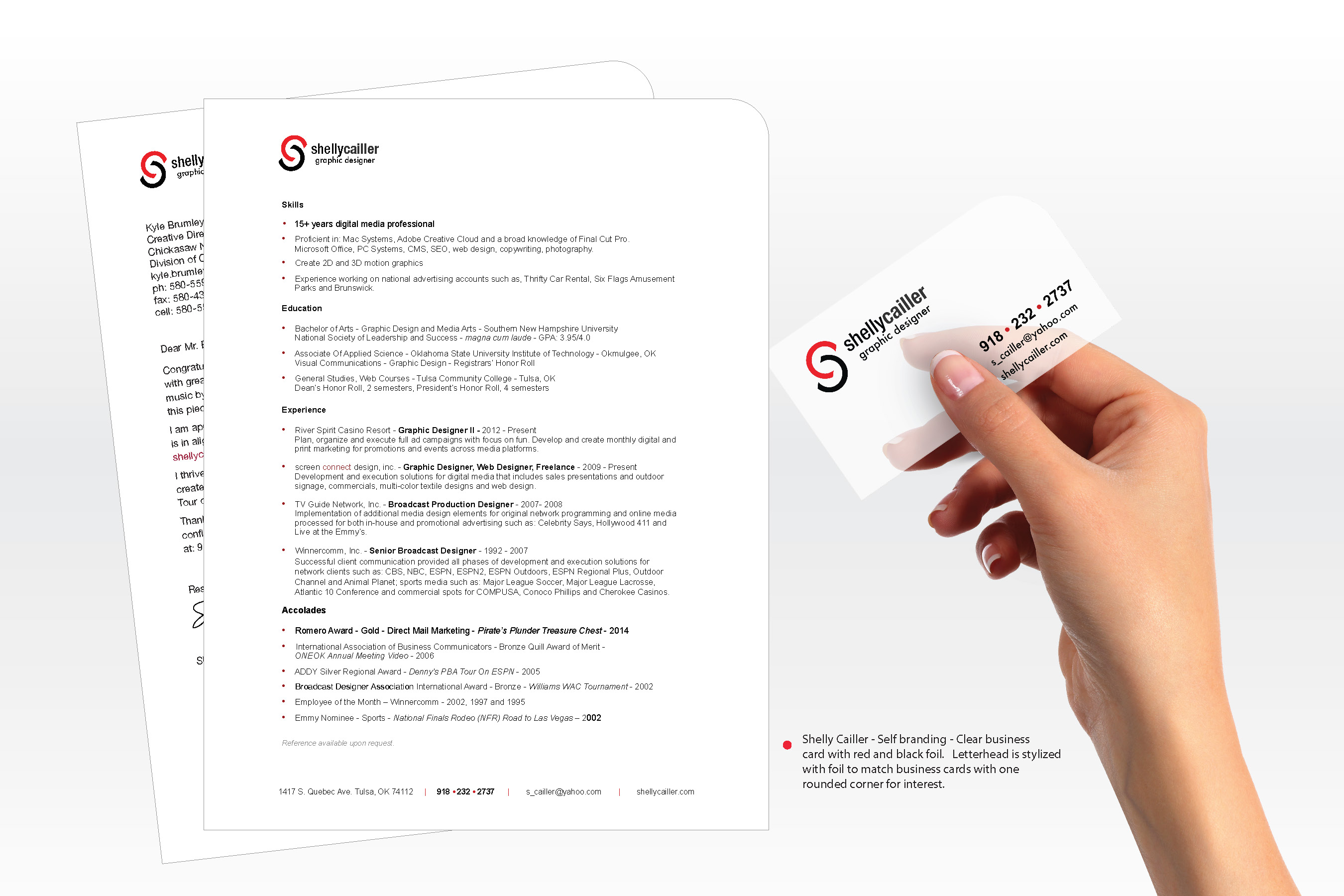 Shelly Cailler business card and letterhead- All rights reserved - Shelly L. Cailler © 2016
